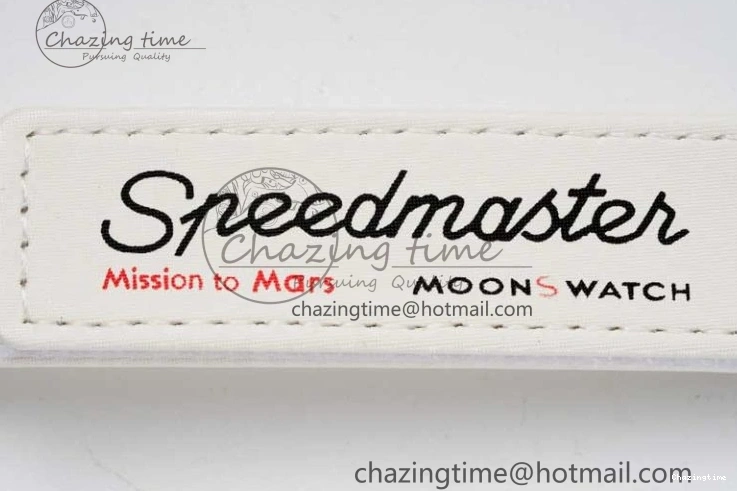 0705 Speedmaster Misson To Mars 1:1 Best Edition White Dial On Nylon Strap Quartz Bold 7862